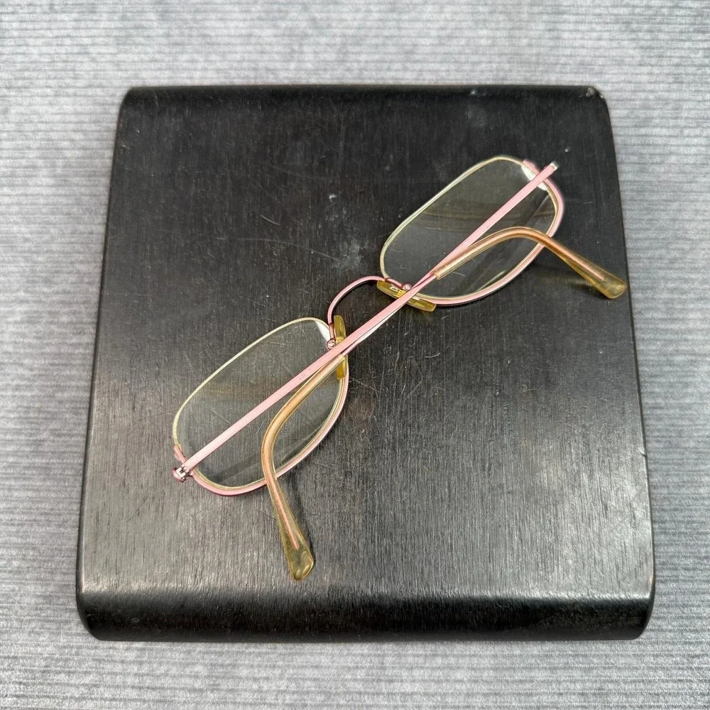 Anne Klein Rainbow Jasmine Y2k Eyeglasses Frames Italy 50/21 030 Rose Gold Oval
